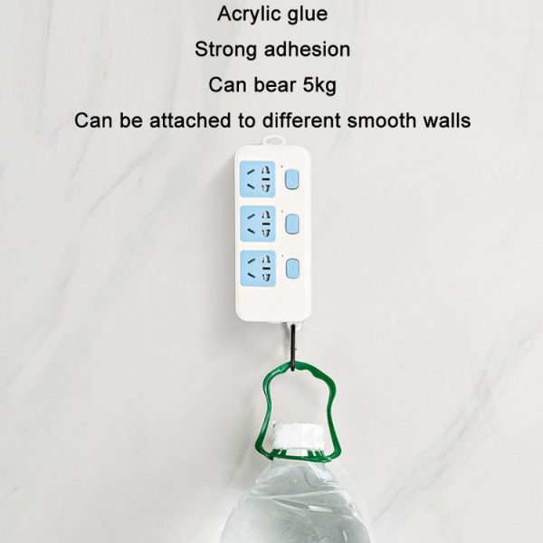 10pcs Traceless Wall Hanging Multifunction Plug-in Rack, Specification: Single - Image 5