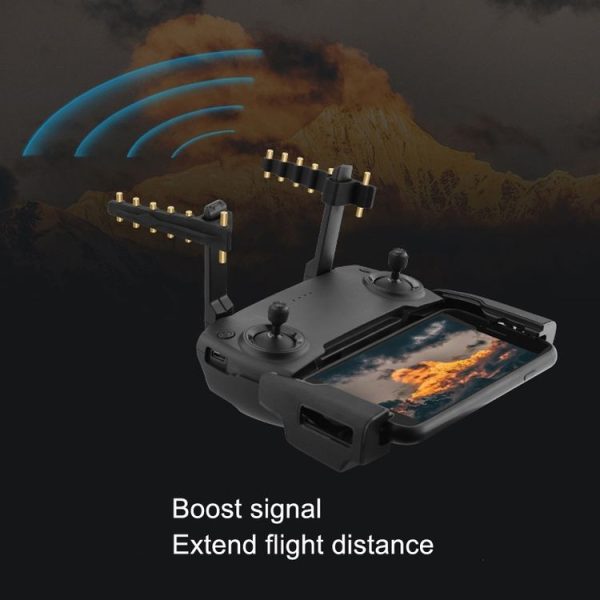 BRDRC Antenna Range Extender Signal Amplifier For DJI Mini SE / MAVIC 2 / Pro / Air (Black Copper) - Image 6
