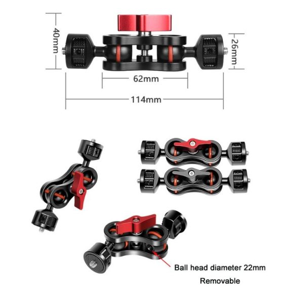 2 PCS SLR Camera Stabilizer Rabbit Cage Monitor Gimbal Bracket External Flash - Image 3