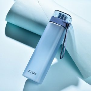 Diller D8646 Square Shape Fitness Leakproof Water Bottle, Capacity: 700ml (Blue)