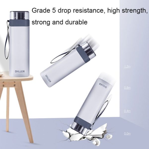 Diller D8646 Square Shape Fitness Leakproof Water Bottle, Capacity: 700ml (Blue) - Image 5