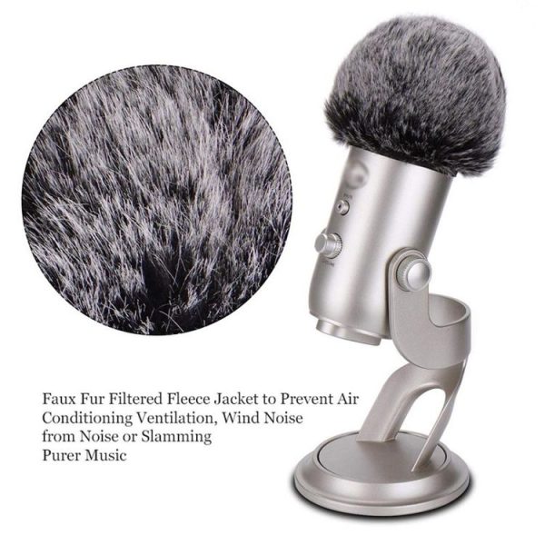 Plush Microphone Cover Windscreen Sleeve Compatible For Blue Yeti Condenser Microphone - Image 5