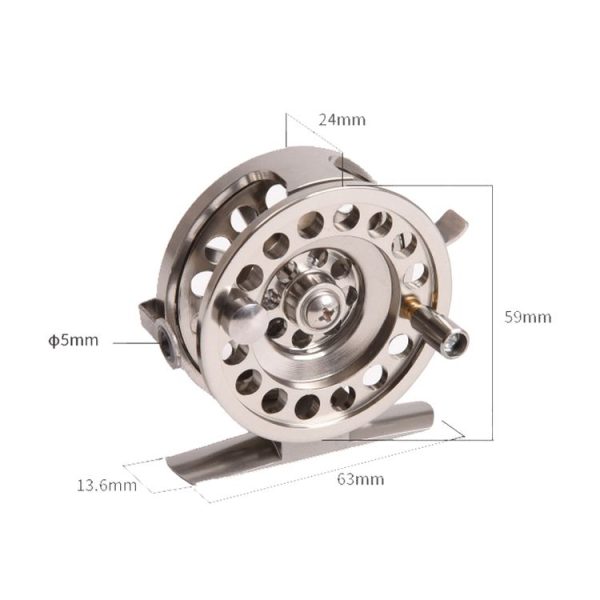 LEO 27757 Fast Reel Before Reeling Lever Brake Ice Fishing Reel, Specification: BLD 60 Right Hand - Image 2