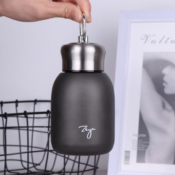 280ml 304 Stainless Steel Handle Vacuum Insulation Cup Big Belly Gift Cup (Rose Gold) - Image 5