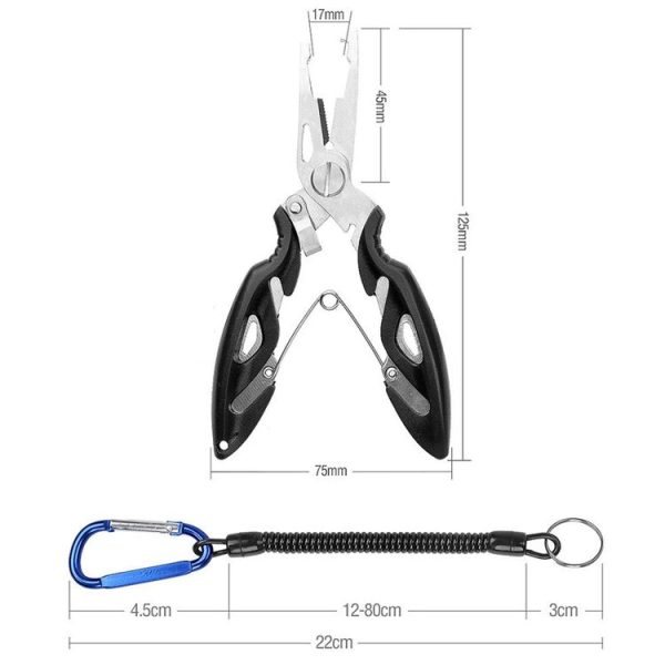 Lure Fishing Pliers Hook Picker Lure Pliers + Anti-lost Rope (Orange) - Image 3
