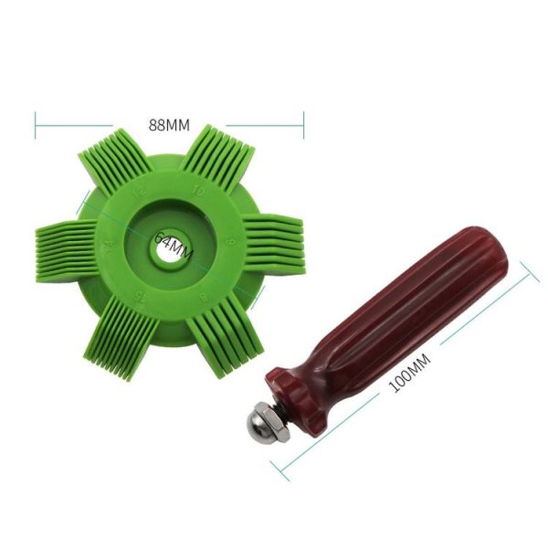 2 PCS Air Conditioner Blade Condenser Cleaning Fin Comb Brush (White) - Image 3