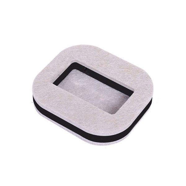 5 PCS Computer Seat Pulley Holder Chair Roller Non-slip Pad (Square Bean-colored Felt Bottom)