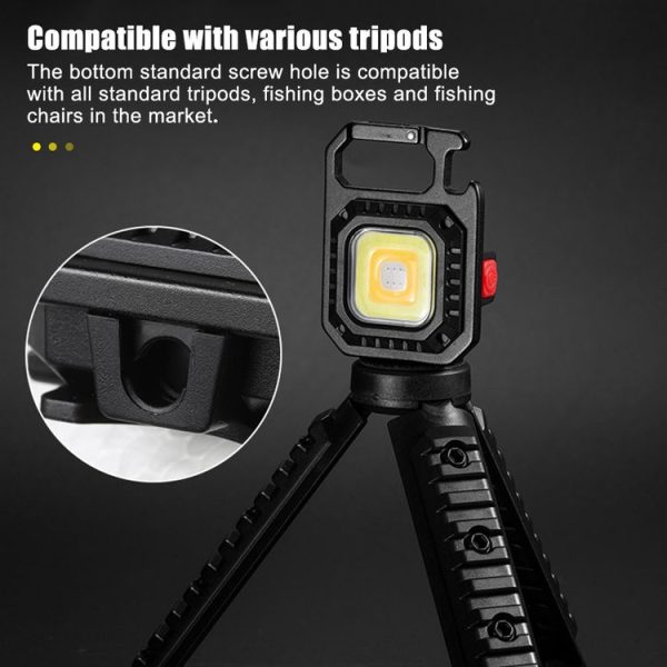 E-SMARTER W5130 Mini Keychain Strong Light Portable Flashlight, Specification: With Bracket - Image 2