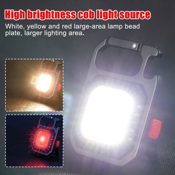 E-SMARTER W5130 Mini Keychain Strong Light Portable Flashlight, Specification: With Bracket - Image 6