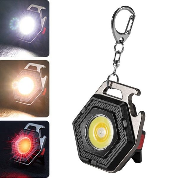 E-SMARTER W5131 Mini Keychain Strong Light Portable Flashlight, Specification: Tarnish