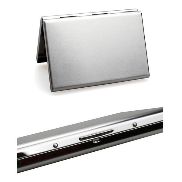 Metal Security Anti-degaussing Bank Credit Card Box (Stainless Steel) - Image 3