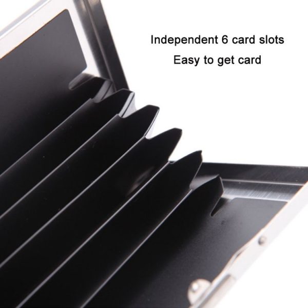 Metal Security Anti-degaussing Bank Credit Card Box (Stainless Steel) - Image 4