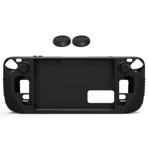 All-Inclusive Silicone Cover With Button Cap For Steam Deck (Black)