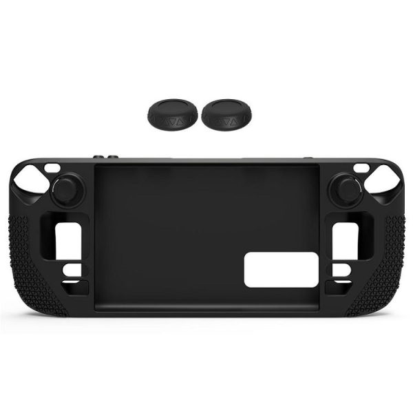 All-Inclusive Silicone Cover With Button Cap For Steam Deck (Black)