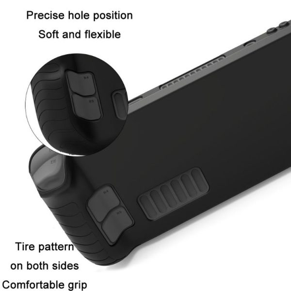 All-Inclusive Silicone Cover With Button Cap For Steam Deck (Black) - Image 4