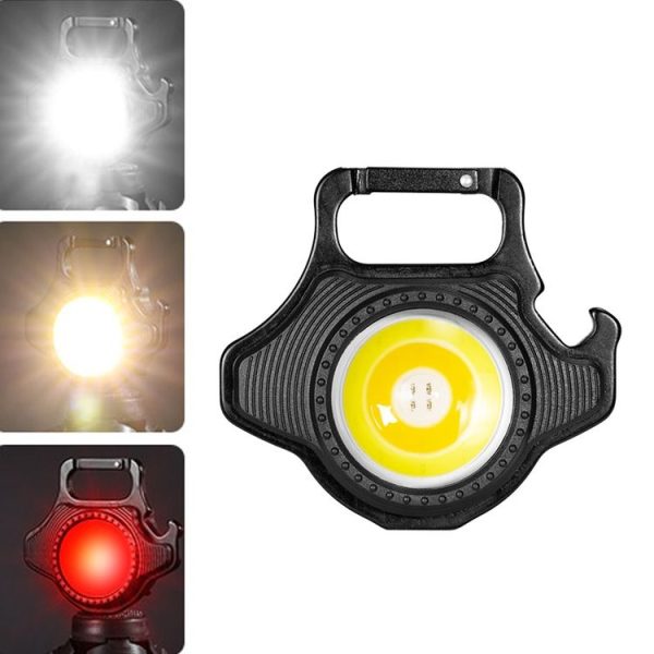 E-SMARTER W5133 Mini Keychain Strong Light Portable Flashlight, Specification: Black