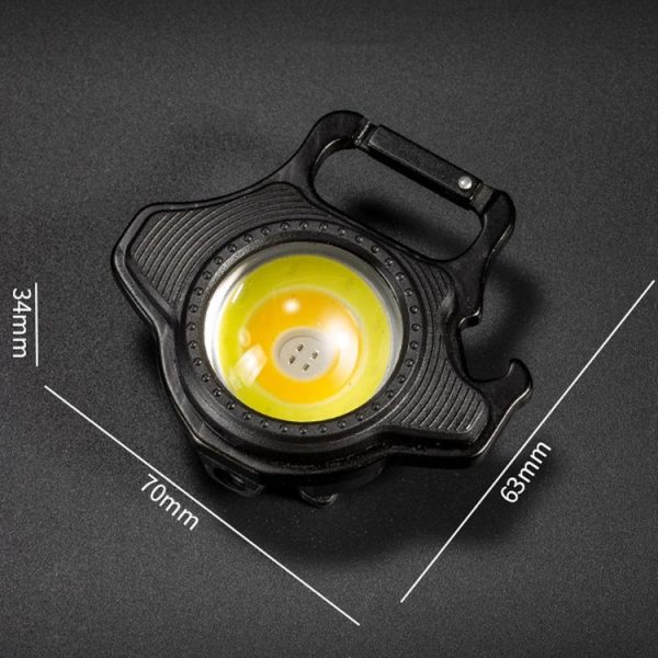 E-SMARTER W5133 Mini Keychain Strong Light Portable Flashlight, Specification: Black+Tripod - Image 3