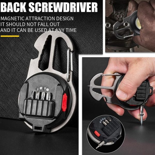 E-SMARTER W5137 Mini Wrench Glare Portable Flashlight, Specification: Black+Screws - Image 4