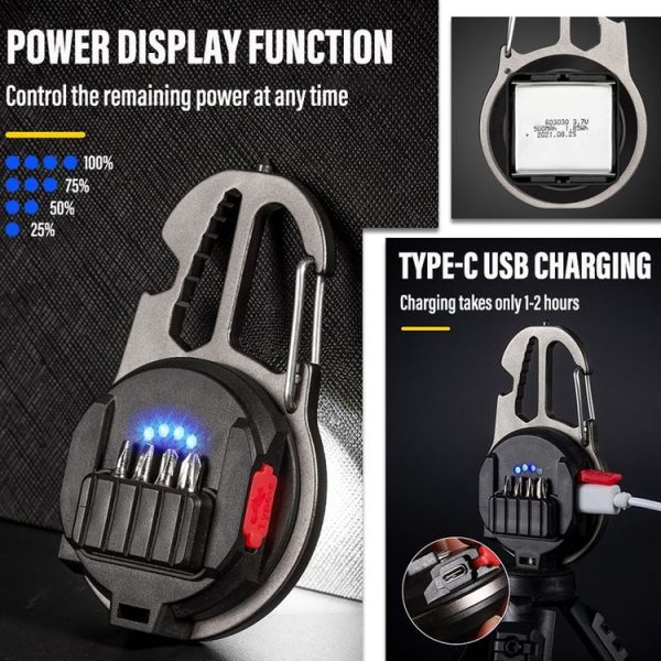 E-SMARTER W5137 Mini Wrench Glare Portable Flashlight, Specification: Tarnish+Screws+Tripod - Image 5