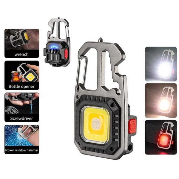 E-SMARTER W5138 Mini Bright Light Portable Flashlight, Specification: Black+Bracket - Image 2