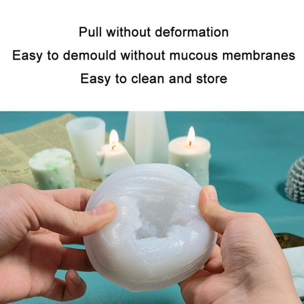 DIY Christmas Candle Aromatherapy Gypsum Silicone Mold, Shape: Single Christmas Cylinder - Image 4
