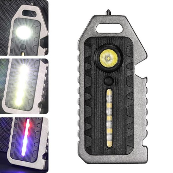 E-SMARTER W5136 Mini Keychain Strong Light Portable Flashlight (Tarnish)