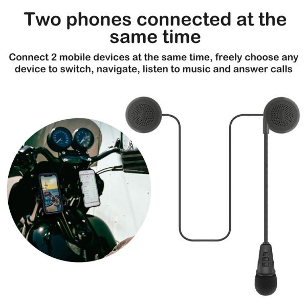 M8 Motorcycle Helmet Bluetooth Headphones Hidden Wireless Header Wheat Caller Automatic Answer - Image 4