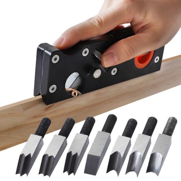 Adjustable Depth Woodworking Chamfering Planer, Specification: 45 Degree Flat Cutter Head - Image 2