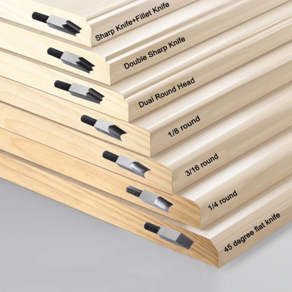 Adjustable Depth Woodworking Chamfering Planer, Specification: 45 Degree Flat Cutter Head - Image 5