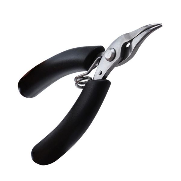 4 Inch Stainless Steel Palm Mini Electronic Pliers (Needle Nose Flat Pliers) - Image 3