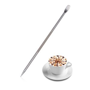 CC-608 304 Stainless Steel Coffee Stick Flower Needle (OPP Packaging)