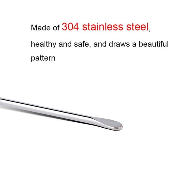 CC-608 304 Stainless Steel Coffee Stick Flower Needle (OPP Packaging) - Image 5