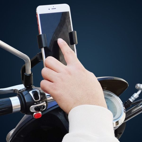 YY02 Bicycle Motorcycle Electric Vehicle Universal Mobile Phone Holder, Style: Car Handle Model - Image 6