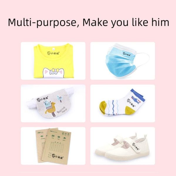 Clothing Seal For Children Kindergarten Student Name Photosensitive Seal (Pink) - Image 6