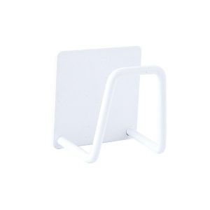 304 Stainless Steel Sponge Rack Sink Drain Rack, Color: Baking White