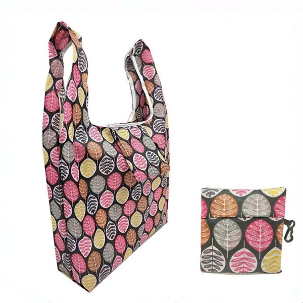 M0048 Portable Foldable Printed Shopping Bag (Cat) - Image 4