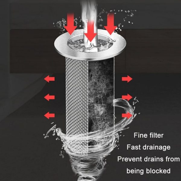 304 Stainless Steel Sewer Anti-Clogging Filter, Model: 25 Short - Image 4