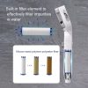 Pressurized Shower Head Four-speed Handheld Shower Set, Style: Electroplating White Filter - Image 6