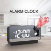 S282 Multifunctional Silent Electronic Digital Projection Clock (Black Shell Green Light) - Image 2