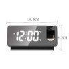 S282 Multifunctional Silent Electronic Digital Projection Clock (Black Shell Green Light) - Image 3