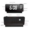 S282 Multifunctional Silent Electronic Digital Projection Clock (Black Shell Green Light) - Image 4