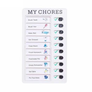 Wall Hanging Checklist Memo Boards Adjustable Checklist Board, Style: My Chores