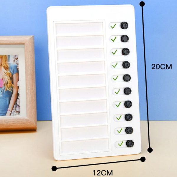 Wall Hanging Checklist Memo Boards Adjustable Checklist Board, Style: Blank Paper Card - Image 3
