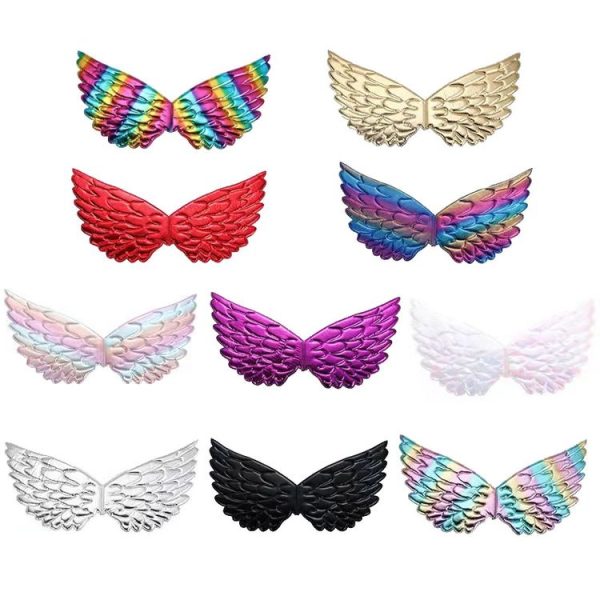 3 PCS Children Prom Dress Up Wings Elf Colorful Wings Party Costume Props (Light Rainbow) - Image 2