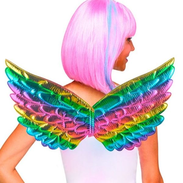3 PCS Children Prom Dress Up Wings Elf Colorful Wings Party Costume Props (Light Rainbow) - Image 6