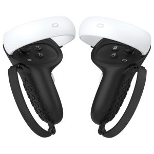VR Controller Anti-collision Half-pack Silicone Protective Cover For Oculus Quest 2 (Black)