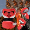 VR Glasses Lens Shell Handle Protective Case For Oculus Quest 2 (Red) - Image 2