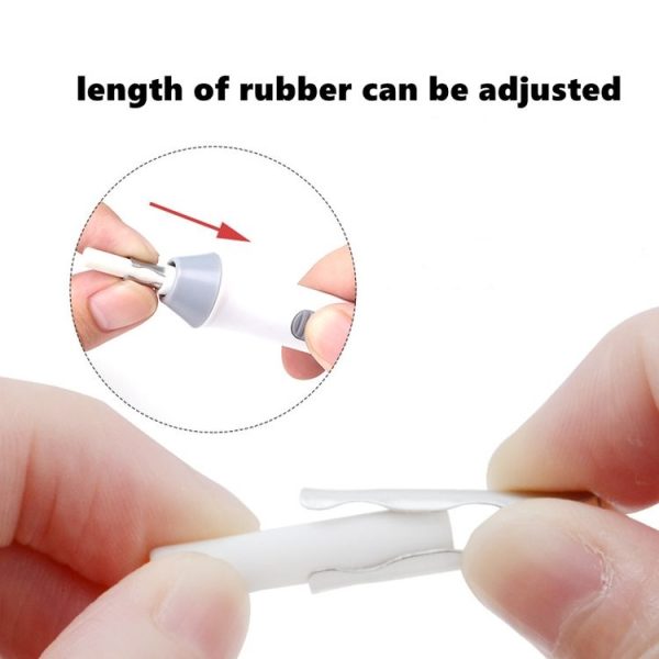 Tenwin 8302 Adjustable Electric Eraser With Rubber Refills For Sketch Drawing Erasing (Grey) - Image 3