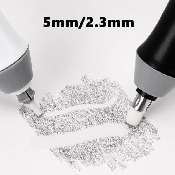 Tenwin 8302 Adjustable Electric Eraser With Rubber Refills For Sketch Drawing Erasing (Grey) - Image 5