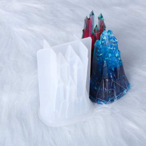 D581 DIY Crystal Drops 3D Castle Silicone Mold - Image 3